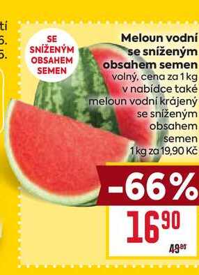 Meloun vodní se sníženým obsahem semen 1kg