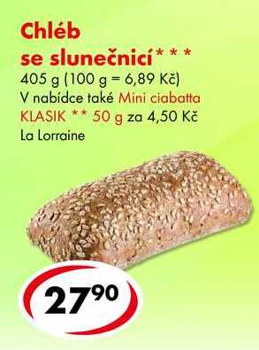 Chléb se slunečnicí, 405 g