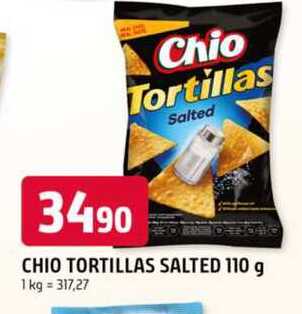 CHIO TORTILLAS SALTED 110 g 