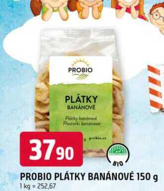 PROBIO PLÁTKY BANÁNOVÉ 150 g