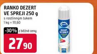 RANKO DEZERT VE SPREJI 250 g 