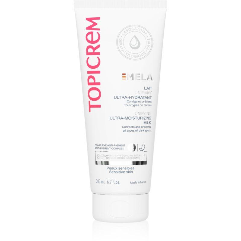 Topicrem MELA Unifying Ultra-Moisturizing Milk SPF15 hydratační mléko proti pigmentovým skvrnám SPF 15 200 ml