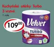 Kuchyňské utěrky Turbo 3 vrstvé, 1 role  