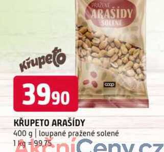 Křupeto arašídy 400 g loupané pražené solené 