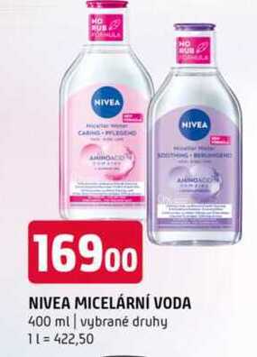 Nivea micelární voda 400 ml vybrané druhy 