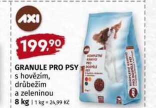GRANULE PRO PSY s hovězím, drůbežím a zeleninou 8 kg 