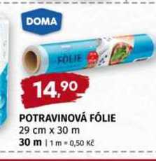 Potravinová folie 29cm x30m