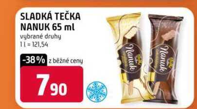 Sladká tečka nanuk 65 ml vybrané druhy 