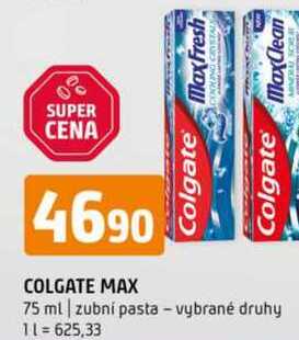 Colgate Max 75 ml zubní pasta vybrané druhy 