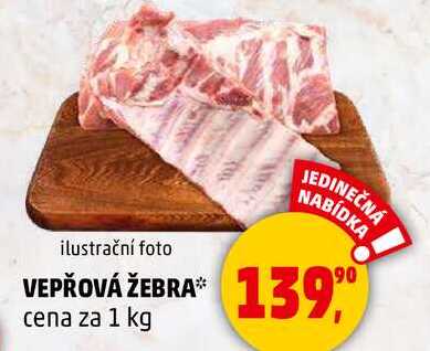 VEPŘOVÁ ŽEBRA, 1 kg 