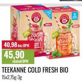 TEEKANNE COLD FRESH BIO 15x2,75g-3g 