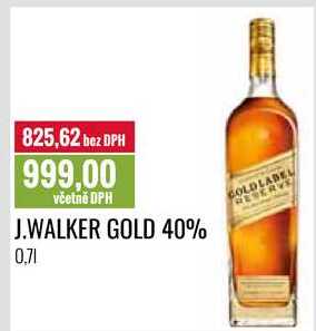 J.WALKER GOLD 40% 0,7l