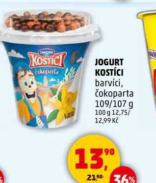 JOGURT KOSTÍCI barvíci, čokoparta, 109/107 g 