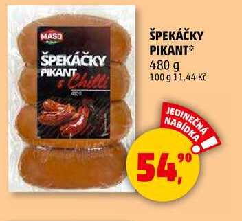 ŠPEKÁČKY PIKANT, 480 g  
