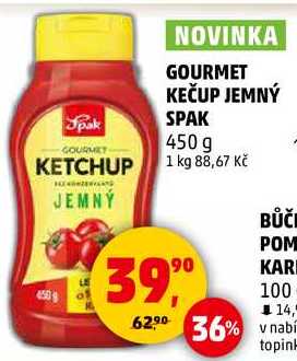 GOURMET KEČUP JEMNÝ SPAK, 450 g 
