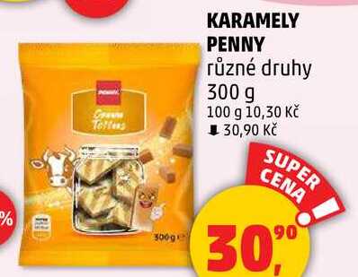 KARAMELY PENNY různé druhy, 300 g 