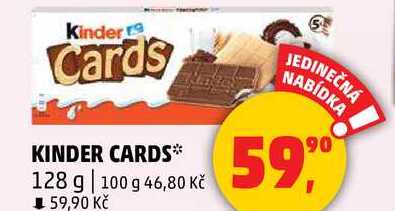 KINDER CARDS, 128 g 