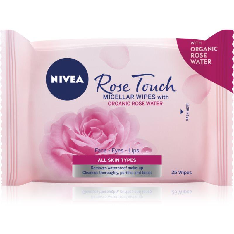 NIVEA MicellAir Rose Touch Čisticí micelární pleťové ubrousky 25 ks