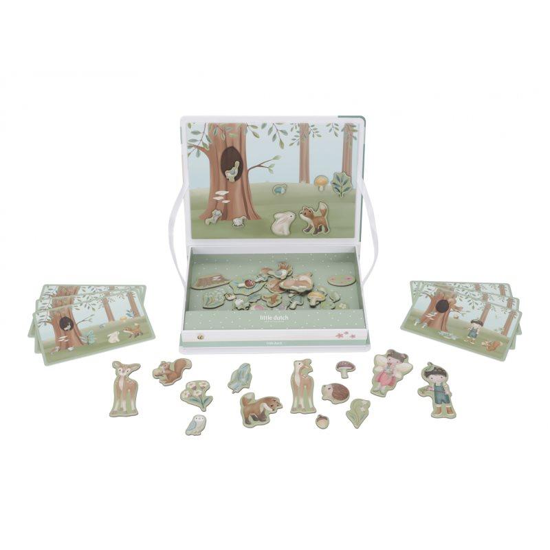 Little Dutch Forest Friends Magnetic Playboard aktivity hračka 3 y+ 1 ks