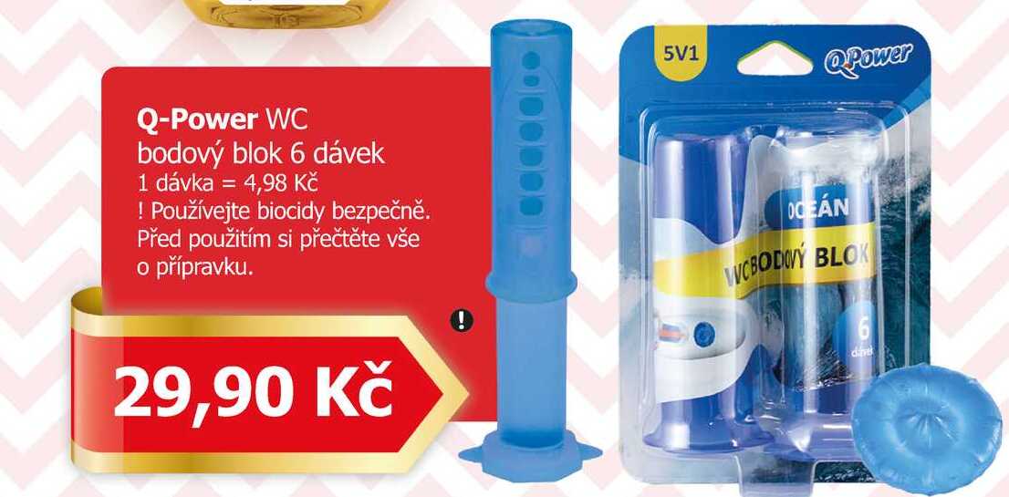 Q-Power WC bodový blok 6 dávek