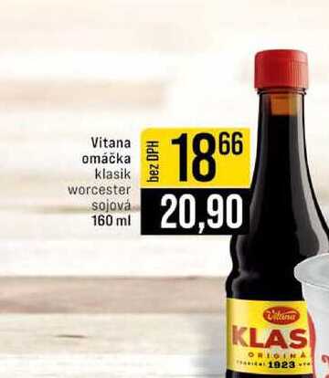 Vitana omáčka klasik worcester sojová 160 ml