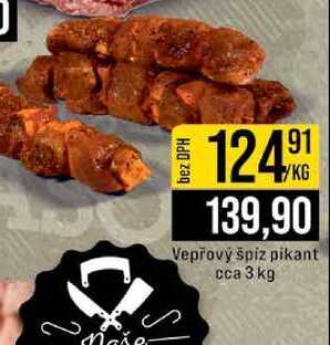 Vepřový špiz pikant cca 3 kg