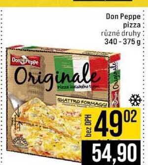 Don Peppe pizza různé druhy 340-375g