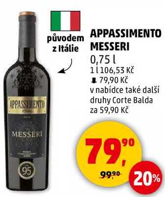 APPASSIMENTO MESSERI, 0,75 l
