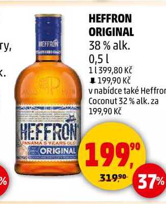 HEFFRON ORIGINAL 38% alk., 0,5 l