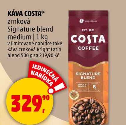 KÁVA COSTA zrnková Signature blend medium, 1 kg