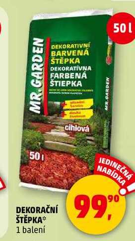 DEKORAČNÍ ŠTĚPKA, 1 balení  