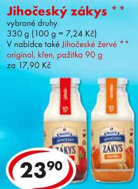 Jihočeský zákys, 330 g