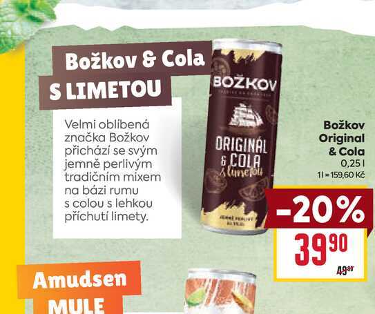 Božkov Original & Cola 0,25l