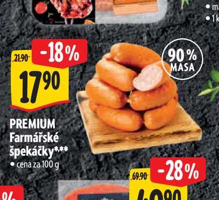   PREMIUM Farmářské špekáčky 100 g