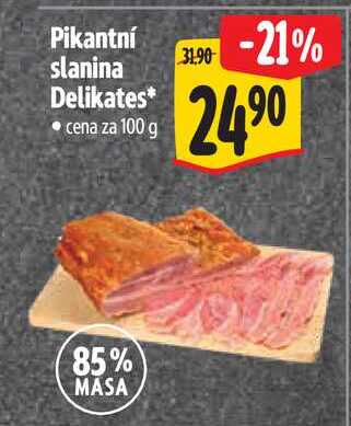 Pikantní slanina Delikates 100 g