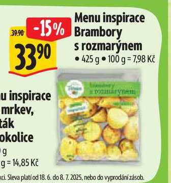 Menu inspirace  Brambory s rozmarýnem 425 g