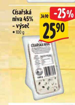 Císařská niva 45%  100 g