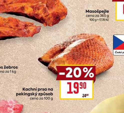 Kachní prsa na pekingský způsob cena za 100 g 