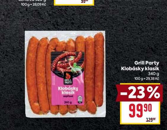 Grill Party Klobásky klasik 340 g 