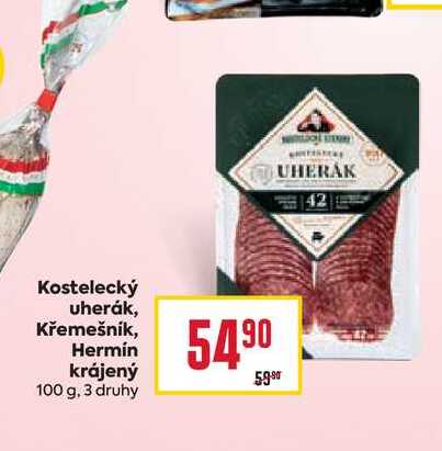Kostelecký uherák, Křemešník, Hermín krájený 100 g