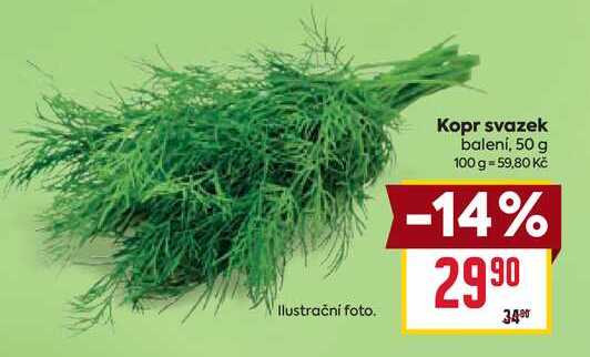 Kopr svazek balení, 50 g 