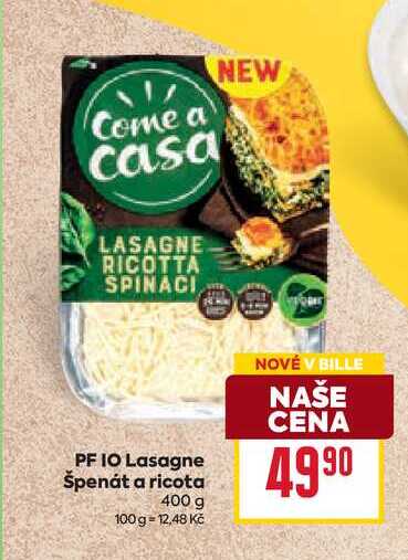 PF IO Lasagne Špenát a ricota 400 g
