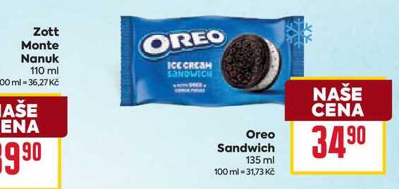 Oreo Sandwich 135 ml 