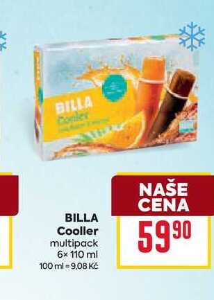 BILLA Cooller multipack 6x 110 ml 