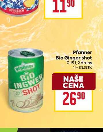 Pfanner Bio Ginger shot 0,15l