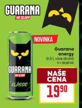 Guarana energy 0,5l