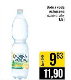 Dobrá voda ochucená různé druhy 1,5l