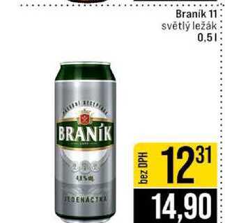 Branik 11 světlý ležák 0,5l
