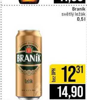 Braník světlý ležák 0,5l