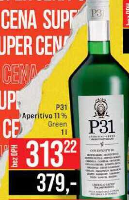 P31 Aperitivo 11% Green 1l